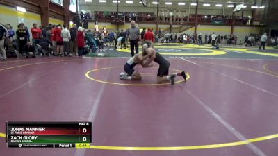 138 lbs Cons. Round 2 - Zach Glory, Gilman School vs Jonas Mannier, St Paris Graham