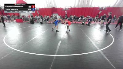 144 lbs Cons. Quarters - Jackson Refsnider, Pinnacle vs Jack Simpson, Black Fox Wrestling Academy