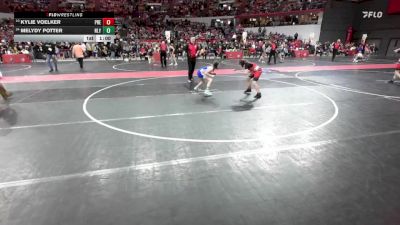 90 lbs Cons. Round 2 - Kylie Voelker, Preble vs Melydy Potter, New Lisbon Youth