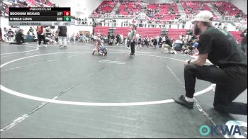 46 lbs Consolation - Beckham McKaig, Standfast vs Steele Cook, Harrah Little League Wrestling