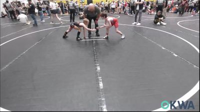64 lbs Round Of 16 - Jett Brooks, Raw Wrestling Club vs Denver Potter, Cushing Tigers