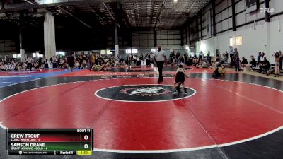 50 lbs Round 4 (6 Team) - Samson Drane, GREAT NECK WC - GOLD vs Crew Trout, CLINIC WRESTLING