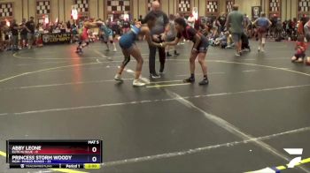 110 lbs Placement - Abby Leone, Elite NJ Blue vs Princess Storm Woody, MGW- Mango Bango