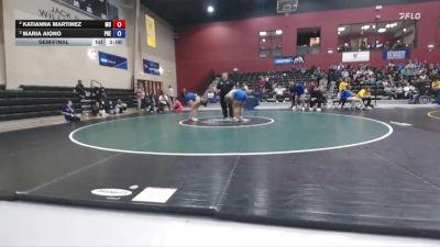 207 lbs Semifinal - Maria Aiono, Presbyterian vs Katianna Martinez, Marymount