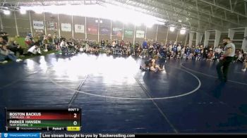 78 lbs Round 2 (4 Team) - Parker Hansen, Team Wyoming vs Boston Backus, Utah Black