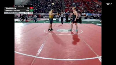 3A 285 lbs Champ. Round 1 - Samuel Carlson, Wendell vs Caleb Grow, Priest River