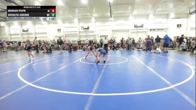 92.6-98.6 lbs Quarterfinal - Mariah Pope, IN vs Jocelyn Adkins, WV