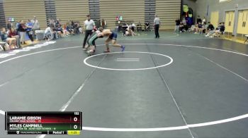 152 lbs Round 7: 3:00pm Sat. - Myles Campbell, Redington Sr. Jr/Sr High School vs Laramie Gibson, Colony High School