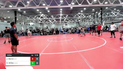 122 lbs Quarterfinal - Jack Baron, Grit Mat Club vs Dominick Witko, Journeymen Wrestling