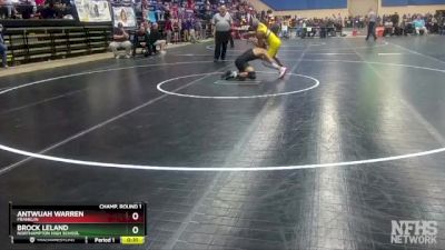 1 - 138 lbs Cons. Round 2 - Brock Leland, Northampton High School vs Antwuah Warren, Franklin