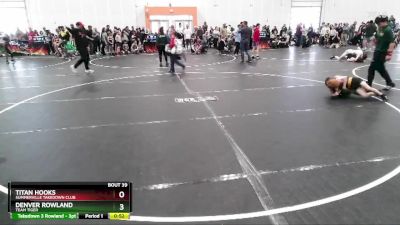 55 lbs Cons. Round 3 - Denver Rowland, Team Tiger vs Titan Hooks, Summerville Takedown Club