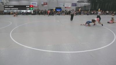 100 lbs Cons. Quarters - Odessy Esparza, Lone Star Mat Club vs Lilly Lundy, Motown Wrestling