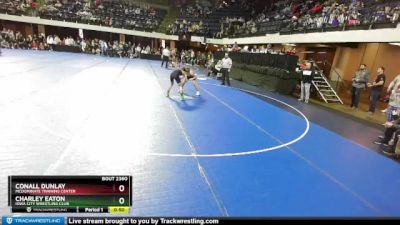 92 lbs 7th Place Match - Charley Eaton, Iowa City Wrestling Club vs Conall Dunlay, McDominate Training Center