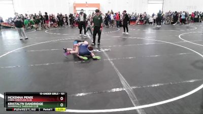 101 lbs Round 2 - McKenna Penix, Cobra Wrestling Club vs Kristalyn Dandridge, Summerville Takedown Club