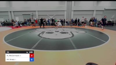 138 lbs 1/4 Final - Kieron McCormack, Georgia vs Maximus Brady, Florida