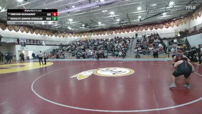 215 lbs Cons. Round 3 - Trevor Eckhardt, Riverton vs Rodolfo (Junior) Gonzalez, Natrona County