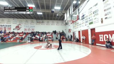 100 lbs Cons. Round 6 - Aubry Scott, Thunder Ridge vs Aliayha Torres, Middleton