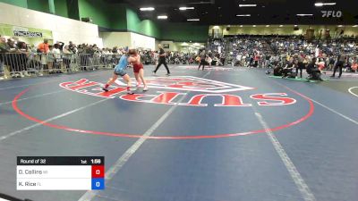 124 lbs Round Of 32 - Dealya Collins, WI vs Kamilliah Rice, FL