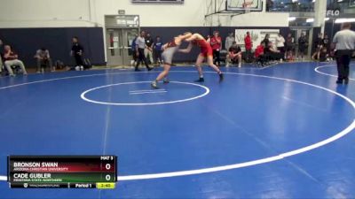 174 lbs Cons. Round 2 - Bronson Swan, Arizona Christian University vs Cade Gubler, Montana State-Northern