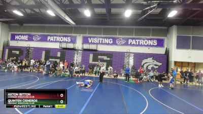 100 lbs Round 2 - Quinten Cisneros, Fremont Wrestling Club vs Axton Bitton, Charger Wrestling Club