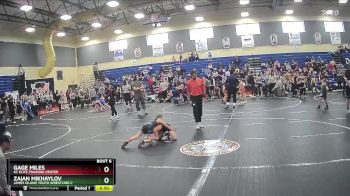 66 lbs Quarterfinal - Gage Miles, KC Elite Training Center vs Zaian Mikhaylov, James Island Youth Wrestling C