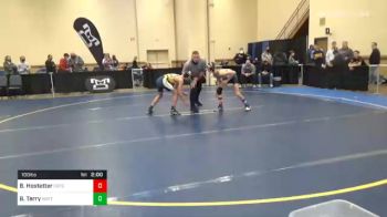 100 lbs Prelims - Blake Hostetter, Oxford vs Bode Terry, Wattsburg