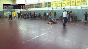 133 lbs Cons. Round 2 - Mario Escajeda, Lassen College vs Leland Macias, Lassen College