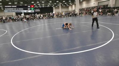 106 lbs 5th Place Match - Kaemen Orine, Team Missouri Select vs Alejandro De La Rosa, Cyclones Wrestling & Fitness