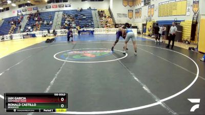 150 Gold Cons. Semi - Ronald Castillo, Braddock vs Iam Garcia, Southwest Miami