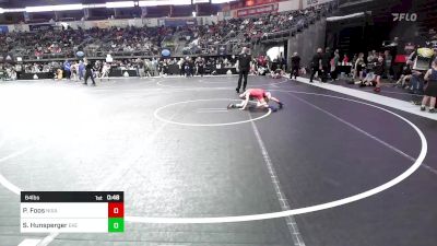 64 lbs Consi Of 8 #1 - Peyton Foos, Nixa Youth Wrestling vs Sam Hunsperger, East Kansas Eagles