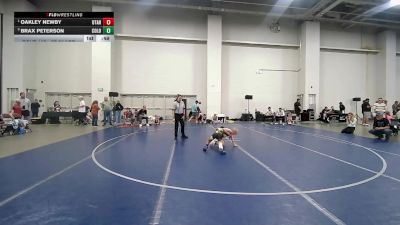 57-61 lbs Champ. Round 2 - Oakley Newby, Utah vs Brax Peterson, Colorado
