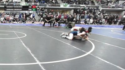 138 lbs Semifinal - Winner Tshibombi, Stratford vs Adriana DeGroat, Framingham