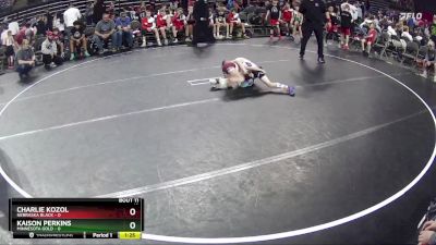 50 lbs Finals (8 Team) - Kaison Perkins, Minnesota Gold vs Charlie Kozol, Nebraska Black