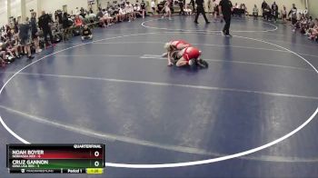 90 lbs Quarterfinals (8 Team) - Noah Boyer, Nebraska Red vs Cruz Gannon, Iowa USA Red