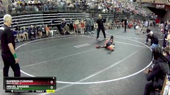 65 lbs Quarterfinals (8 Team) - Kameron Cushman, Iowa USA Red vs Miguel Sanders, Team Missouri