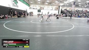 115 lbs Cons. Semi - Rocky Thompson, Open Mats vs Owen Carver, JC Youth Wrestling