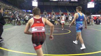 132 lbs Cons 32 #2 - Aiden Chur, California vs Ashton Leegaard, Wyoming