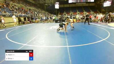 120 lbs Cons 32 #2 - Anthony Heim, MN vs Jeremiah Oliva, OR