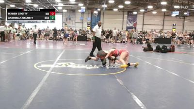 100 lbs Rr Rnd 2 - Jayden Crotty, Indiana Outlaws Purple vs Gabriella Gelnett, Become The Bull