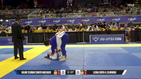 Kaline Clomar Zinato Machado vs Leona Senta H. Sliwinski 2026 Pan Kids Jiu-Jitsu IBJJF Championship