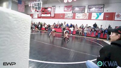 76 lbs Rr Rnd 1 - Haigen Wall, Locust Grove Youth Wrestling vs Bently Stracener, Gravette Wrestling Club