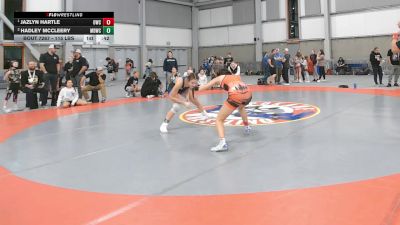 115 lbs 1st Place Match - Jazlyn Hartle, Outlaw Wrestling Club vs Hadley McCleery, Mat Demon Wrestling Club