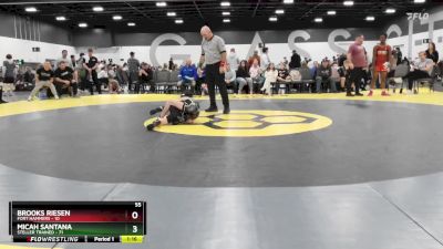 55 lbs Round 2 (6 Team) - Micah Santana, Steller Trained vs Brooks Riesen, Fort Hammers