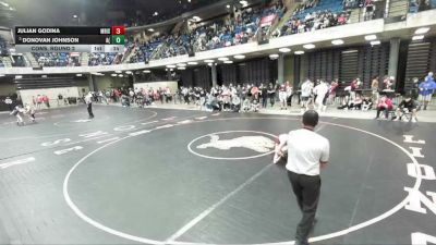 101 lbs Cons. Round 2 - Donovan Johnson, Aurora (West) vs Julian Godina, Lockport (Twp.)