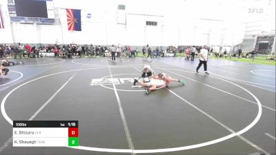 106 lbs Semifinal - Ephefians Shizuru, LV Bear Wrestling Club vs Kash Shayegh, Temescal Canyon High