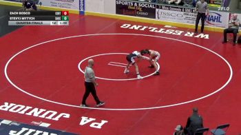 96 lbs Quarterfinal - Zach Bosco, Central Valley vs StevyJ Mytych, Saucon Valley