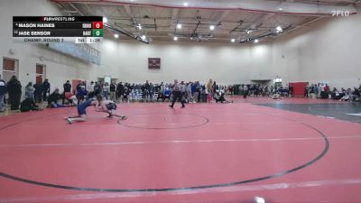 120 lbs Champ. Round 2 - Jase Sensor, Hartland vs Mason Haines, Dundee