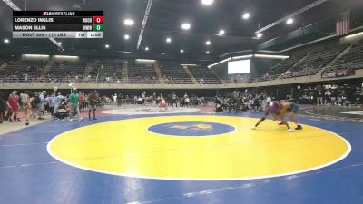 110 lbs Consi Of 8 #1 - Lorenzo Inglis, Woodbridge vs Mason Ellis, Owings Mills
