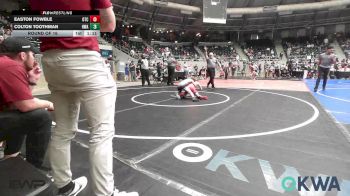 80 lbs Round Of 16 - Easton Fowble, Owasso Takedown Club vs Colton Toothman, HURRICANE WRESTLING ACADEMY