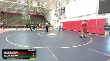 165 lbs Cons. Semi - Dylan Trevino, Cerritos College vs Armando Vega, Bakersfield College